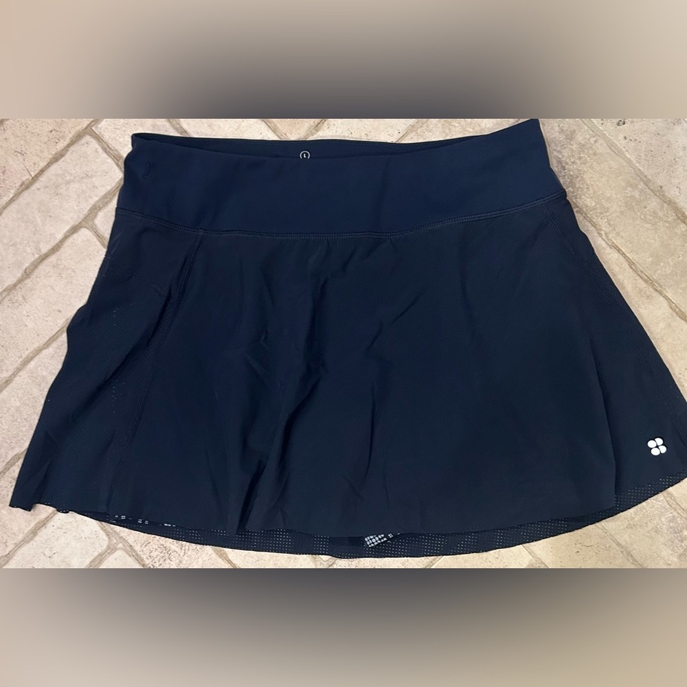 Sweaty Betty Swift Skort Navy Sz L - Picture 3 of 6